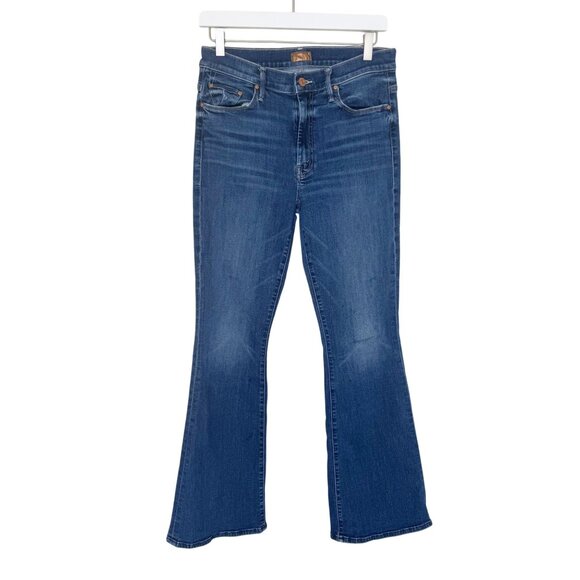 Mother The Weekender Flared Denim Jeans Teaming Up Womens Size 30